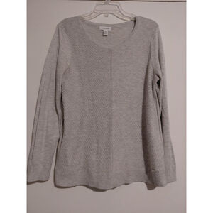 Calvin Klein Jeans Sweater, Women's Size Medium Heather Gray Pullover Round neck